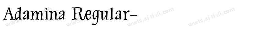 Adamina Regular字体转换